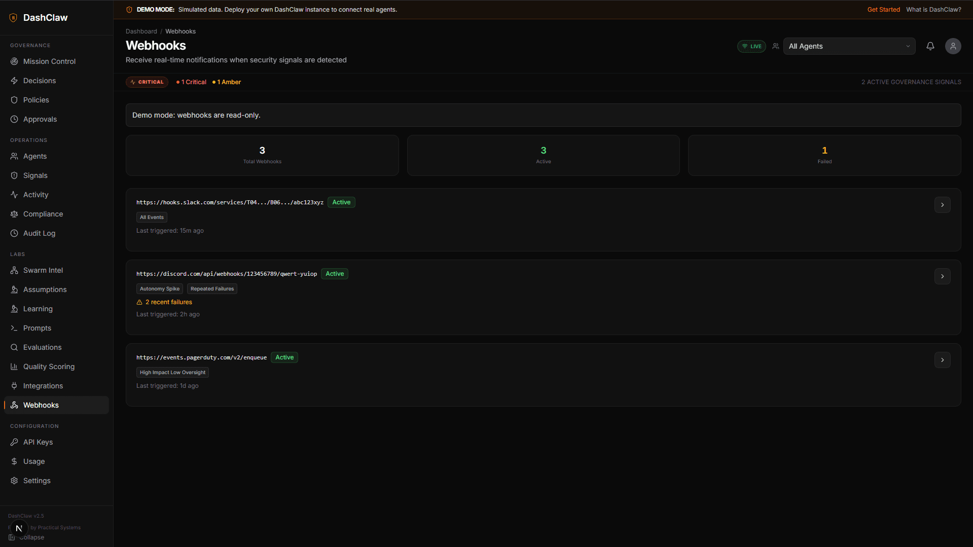 OSuite Webhooks